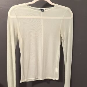 American Eagle Outfitters Sheer Light Green Blouse